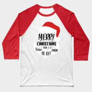 Merry Drunk Xmas Baseball T-Shirt